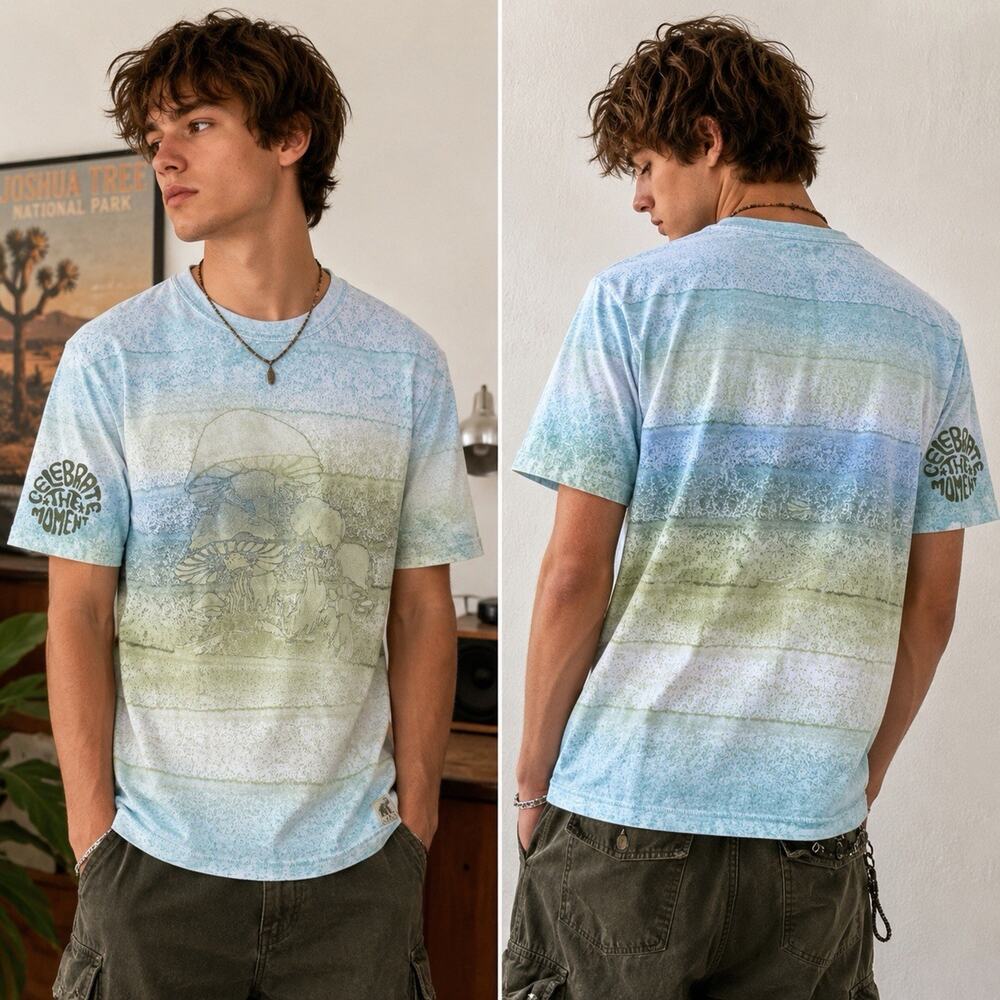TRUNK LTD Y2K Mushroom Graphic T Shirt Mens S NWT Limited Edition Nature Tee